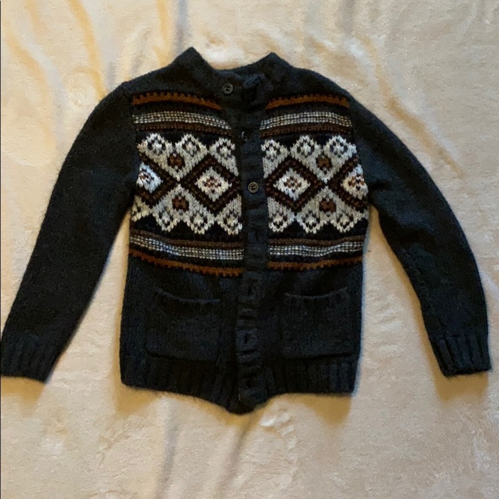 Gymboree Fair Isle Button Up Cardigan Sweater